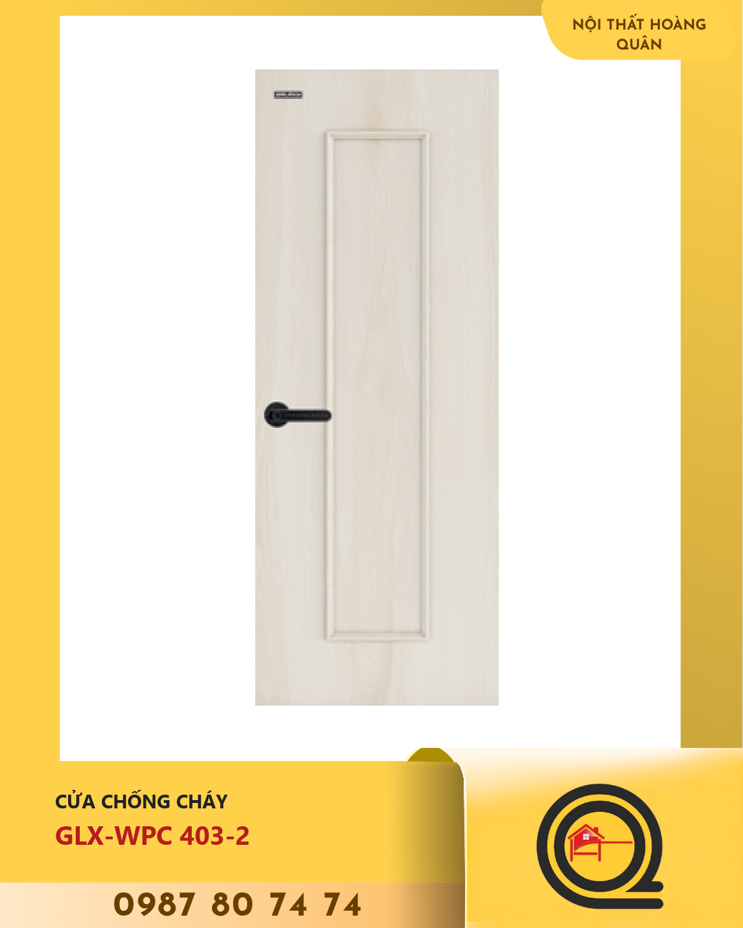 Cửa Nhựa Gỗ WPC GLX-WPC 403-2